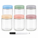 Overnight Oats Beker - Glazen Voorraadpotten Set – 6x 480 ml – Luchtdichte Bewaarpotten – Inclusief Marker – Glazen Potten met Deksel – Meal Prep – Keuken Organizer