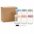 Overnight Oats Beker - Glazen Voorraadpotten Set – 6x 480 ml – Luchtdichte Bewaarpotten – Inclusief Marker – Glazen Potten met Deksel – Meal Prep – Keuken Organizer
