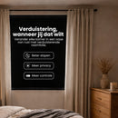 Verduisteringsfolie - Zwart - 70 x 500 cm - Raamfolie verduisterend
