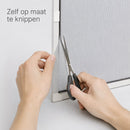 Magnetisch Insectenhor voor Raam – 150 x 150 cm – Zelf Op Maat te Maken – Hor met Magnetische Sluiting – Insectengaas – Grijs