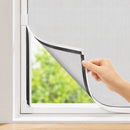 Magnetisch Insectenhor 120 x 100 cm – Zelf Op Maat Te Knippen – Horraam Zonder Boren – Herbruikbaar – Voor Draai- en Schuiframen – Grijs