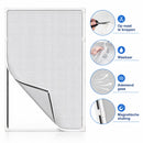 Magnetisch Insectenhor 120 x 100 cm – Zelf Op Maat Te Knippen – Horraam Zonder Boren – Herbruikbaar – Voor Draai- en Schuiframen – Grijs