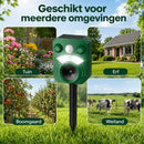 Ultrasone Kattenverjager op Zonne-energie – Dierenverjager met Bewegingssensor – Marterverjager – Waterdicht IP44 – Verjaagt Katten, Marters, Konijnen en Ongedierte