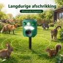 Ultrasone Kattenverjager op Zonne-energie – Dierenverjager met Bewegingssensor – Marterverjager – Waterdicht IP44 – Verjaagt Katten, Marters, Konijnen en Ongedierte