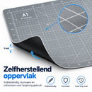 Snijmat A1 – 90 x 60 cm – Zelfherstellende Snijmat 3 mm Dik – Grote Cutting Mat met Raster, Maatverdeling & Snijhoeken – Voor Hobby, Naaien & Knutselen
