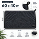 Microvezel Droogdoeken 60 x 40 cm – 3 Stuks – Autodroogdoek – Absorberende Microvezeldoek voor Auto, Lak, Glas & Ramen – Zwart