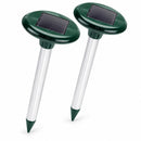 Mollenverjager op Zonne-energie – Solar Mollenverjager – Set van 2 – Voor Gazon, Tuin & Moestuin – Zonder Kabels – 35 cm