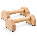 Houten Parallettes Set van 2 – Push Up Bars & Opdruksteunen – Voor Calisthenics, Handstand en L-Sit – Antislip – Massief Hout