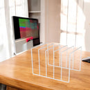 LP Opbergsysteem - Wit - Elpee Opbergrek - Platenrek van Metaal - Opbergrek LP - Vinyl OpbergSysteem - 50 tot 60 Platen - Bordenstandaard