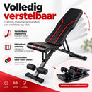 Verstelbare Fitnessbank – Opvouwbare Trainingsbank voor Thuis – Halterbank met Verstelbare Rugleuning – Incline & Flat B