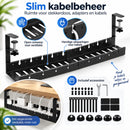 Kabelgoot Bureau – Verstelbare Kabelmanagement Tray 40-78 cm – Kabelbak Onder Bureau Zonder Boren – Met Klembevestiging 