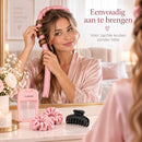 Heatless Curls Set 5-delig – Krullen Zonder Hitte – Satijnen Krulband 98 cm – Inclusief 2 Scrunchies, Haarklem & Sprayfl