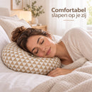 Oorkussen met Uitsparing – Donut Kussen voor Oor & Hoofd – Slaapkussen voor Zijslapers – Zachte Polyester Vulling – Wasb