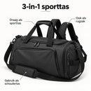 Sporttas 40L – 3-in-1 Sporttas, Reistas & Rugzak – Met Schoenenvak – Schoudertas met Rugzakbanden – Weekendtas – 58 × 26