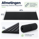 Kabelmat voor Vloer – Kabelbeschermer voor Laadkabel & Verlengsnoer – Oprolbare Kabelbrug – 3 mm Dik – Zwart – 180 X 40 