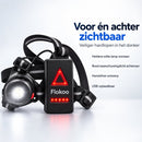 Hardloopverlichting met Borstharnas – Hardlooplamp met Voor- en Achterlicht – Reflecterend & Verstelbaar – USB Oplaadbaa