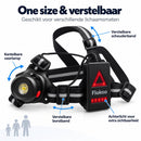 Hardloopverlichting met Borstharnas – Hardlooplamp met Voor- en Achterlicht – Reflecterend & Verstelbaar – USB Oplaadbaa