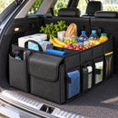 Kofferbak Organizer – Auto Organizer Opvouwbaar – 55 x 34 x 28 cm – Met Meerdere Vakken, Zijvakken & Handvatten – Boodsc