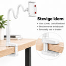 Telefoonhouder Bureau met Flexibele Arm – Telefoon- & Tablethouder met Tafelklem – 76 cm Verstelbare Arm – Voor Bed, Bur