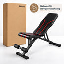 Verstelbare Fitnessbank – Opvouwbare Trainingsbank voor Thuis – Halterbank met Verstelbare Rugleuning – Incline & Flat B
