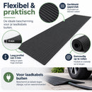 Kabelmat voor Vloer – Kabelbeschermer voor Laadkabel & Verlengsnoer – Oprolbare Kabelbrug – 3 mm Dik – Zwart – 120 X 40 