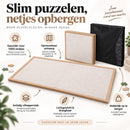 Opvouwbaar Puzzelbord voor 1000 Stukjes – Puzzelmat & Puzzelplaat 80 x 60 cm – Draagbaar Puzzelbord met Beschermhoes – A