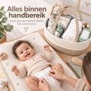 Luiermand voor Commode – Baby Organizer met Uitneembare Vakken – Commodemandje met Handvatten – 36 x 22 x 18 cm – Opberg