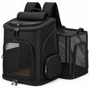 Dierenrugzak voor Kat & Kleine Hond – Uitklapbare Kattenrugzak – Reistas tot 10 kg – Ademend Mesh – 33 x 26 x 40 cm – Tr