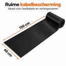 Kabelmat 150 x 40 cm – Rubberen Kabelbeschermer – Antislip Kabelgoot voor Vloer – Kabelafdekking voor Laadkabel & Verlen