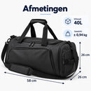 Sporttas 40L – 3-in-1 Sporttas, Reistas & Rugzak – Met Schoenenvak – Schoudertas met Rugzakbanden – Weekendtas – 58 × 26