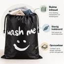 Waszak Groot – 92 x 61 cm – Opvouwbare Wasmand met Trekkoord – Grote Wasgoedzak voor Kleding, Handdoeken & Beddengoed – 