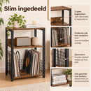 Platenkast voor LP’s – LP Opbergsysteem tot 100 Platen – Platenrek met 3 Niveaus – Platenspeler Meubel – Vinyl Opbergkas