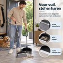 Bezem met Stofblik en Lange Steel – Bezem en Blik Set – Telescopisch & Zelfreinigend – Staande Stoffer en Blik – Voor Ha