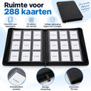Toploader Binder – Verzamelmap voor 288 Trading Cards – 9 Vaks Kaartenmap – Geschikt voor Toploaders – Met Ritssluiting 