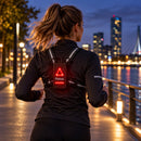 Hardloopverlichting met Borstharnas – Hardlooplamp met Voor- en Achterlicht – Reflecterend & Verstelbaar – USB Oplaadbaa