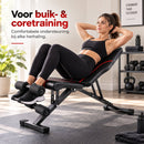 Verstelbare Fitnessbank – Opvouwbare Trainingsbank voor Thuis – Halterbank met Verstelbare Rugleuning – Incline & Flat B