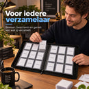 Toploader Binder – Verzamelmap voor 288 Trading Cards – 9 Vaks Kaartenmap – Geschikt voor Toploaders – Met Ritssluiting 
