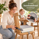 Stoelverhoger Kind – Zitverhoger voor Eetkamerstoel – 32 x 32 x 8 cm – Booster Seat met Verstelbare Riemen – Afneembare 