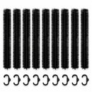 Marterborstel & Dakgootborstel 9 Meter – Marterwering voor Dak en Dakgoot – Bladvanger – 9x 100 cm – Ø 9 cm – Inclusief 
