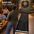 Dartmat met Oche & Checkout Tabel – 237 x 57 cm – Dartmat met Werplijn 2,37 m – 2 & 3 Dart Finishes – Antislip Dartmat –