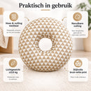 Oorkussen met Uitsparing – Donut Kussen voor Oor & Hoofd – Slaapkussen voor Zijslapers – Zachte Polyester Vulling – Wasb