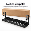 Kabelgoot Bureau – Verstelbare Kabelmanagement Tray 40-78 cm – Kabelbak Onder Bureau Zonder Boren – Met Klembevestiging 