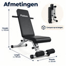 Verstelbare Fitnessbank – Trainingsbank voor Thuis – Incline & Flat Bench – Halterbank met Beenrollen – Opvouwbare Worko
