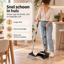 Bezem met Stofblik en Lange Steel – Bezem en Blik Set – Telescopisch & Zelfreinigend – Staande Stoffer en Blik – Voor Ha