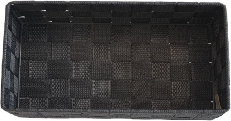 Opbergmand Gevlochten - 4 Stuks - Grijs - Textiel - Lade Organizer - Lade Verdeler - Opbergmandjes - Complete set - Opbergbox - Gevlochten Opbergmandjes voor in de Badkamer