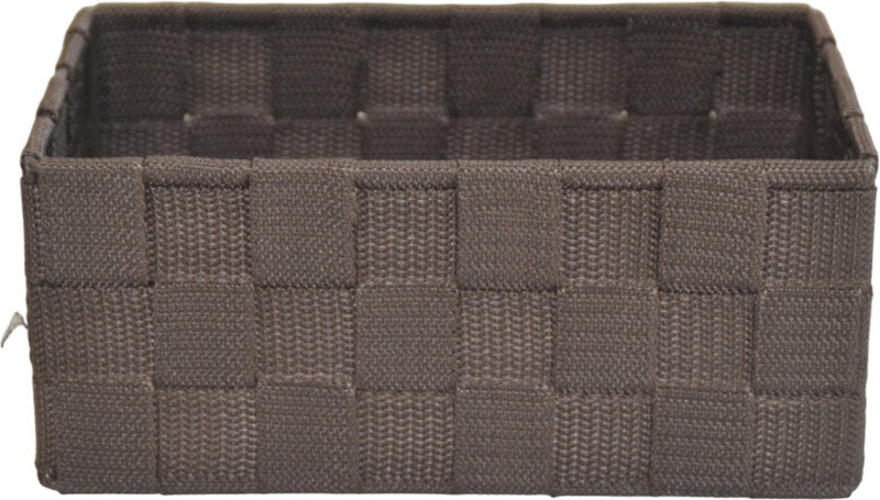 Opbergmand Gevlochten - 3 Stuks - Bruin -Textiel - Lade Organizer - Lade Verdeler - Opbergmandjes - Complete set - Opbergbox - Gevlochten Opbergmandjes voor de in de Badkamer