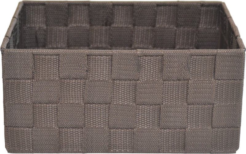 Opbergmand Gevlochten - 3 Stuks - Bruin -Textiel - Lade Organizer - Lade Verdeler - Opbergmandjes - Complete set - Opbergbox - Gevlochten Opbergmandjes voor de in de Badkamer