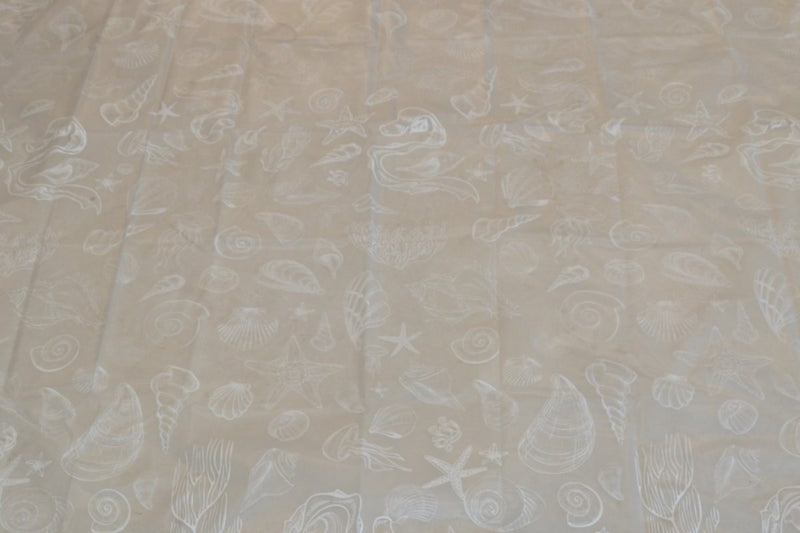 Duschvorhang – Strandmodell – 200 cm x 180 cm – inklusive Ringe – Polyester – Badevorhang