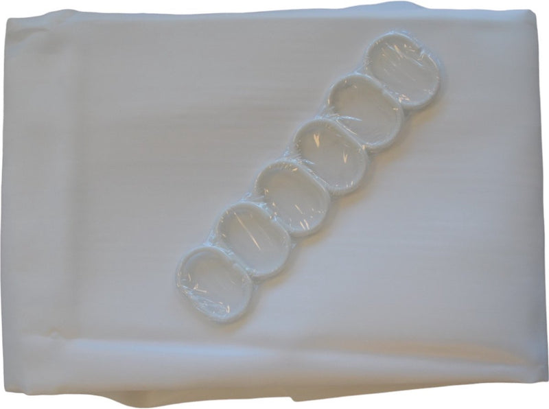 Douchegordijn - Wit - 180 cm x 180 cm - Inclusief ringen - Anti Schimmel - Polyester - Badgordijn