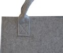 Einkaufstasche Filz - Grau / Blau - 35 x 20 x 28 cm - Filztasche - Stabile Tasche - Goodie Bag - Shopper - Handtasche